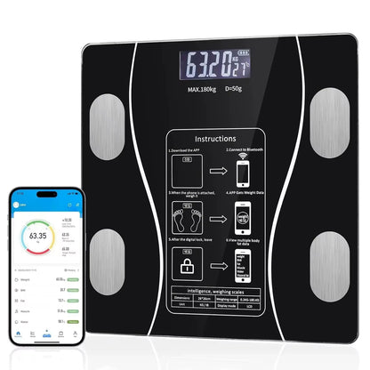(Top Selling) Smart Weight Scale with Bluetooth Connectivity for Bodymetrics Monitoring