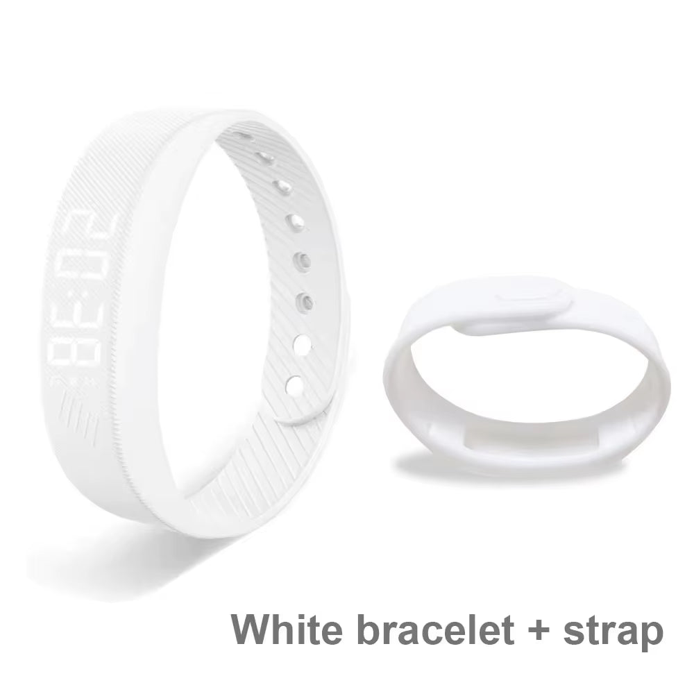 Smart Bracelet LED Digital Waterproof Smart Clock Smartband with Running Pedometer Monitor Smart Band Vibration Alarm Reminder