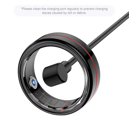 R04 Smart Ring Multifunction 5ATM Waterproof Ring Health Manager Sleep Monitor Heart Rate Blood Oxygen Monitoring for Men Women #8