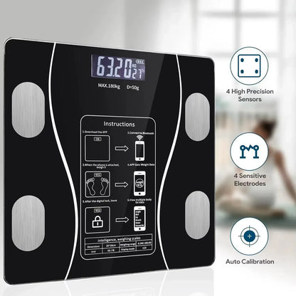 (Top Selling) Smart Weight Scale with Bluetooth Connectivity for Bodymetrics Monitoring