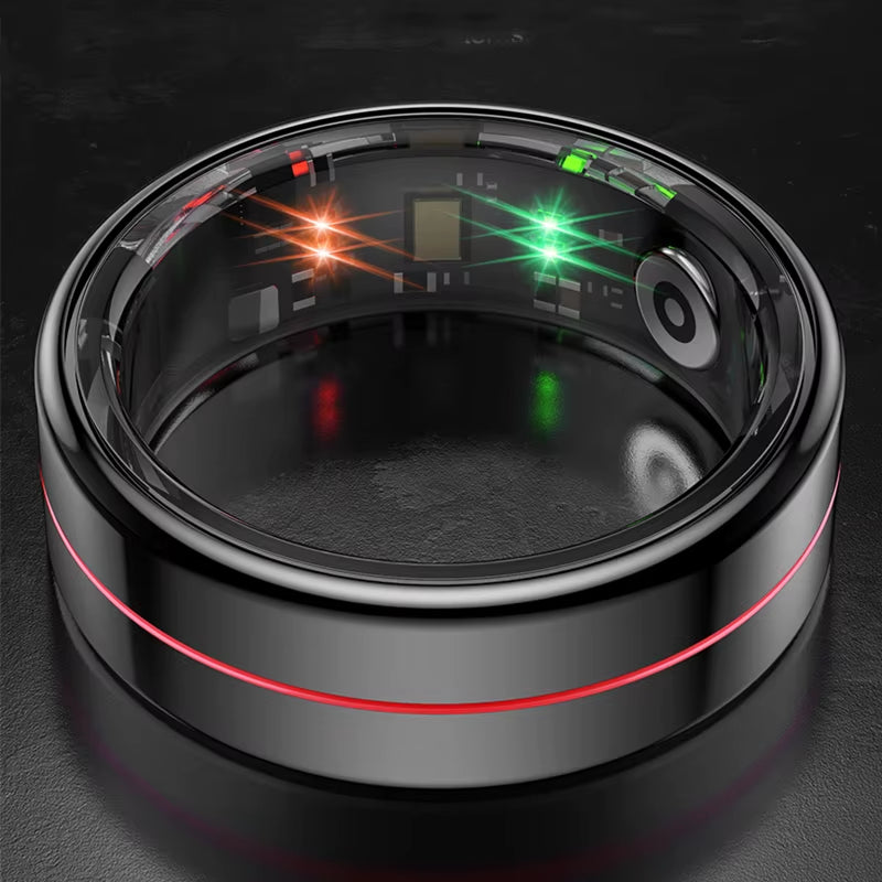 R04 Smart Ring Multifunction 5ATM Waterproof Ring Health Manager Sleep Monitor Heart Rate Blood Oxygen Monitoring for Men Women #8